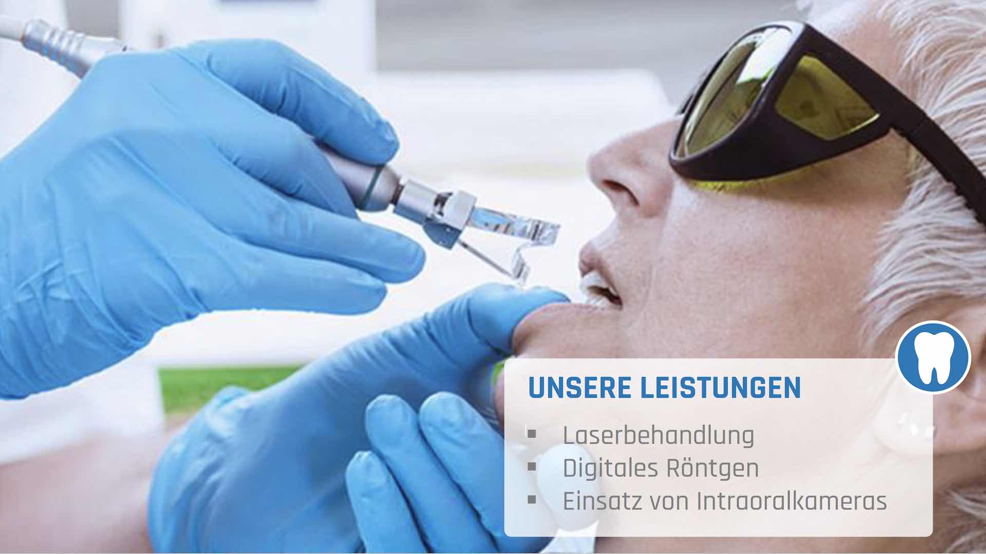Laser-Behandlung in der Zahnarztpraxis Meling